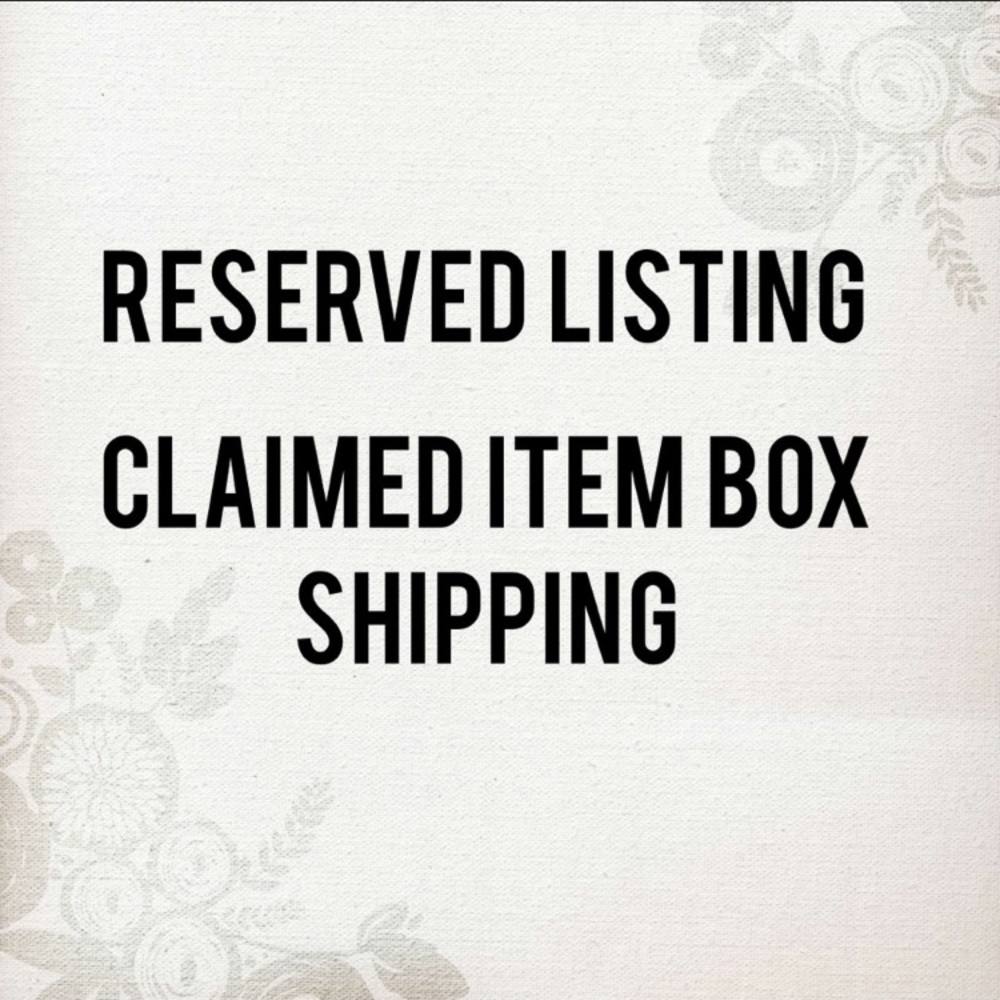 Reserved Listing